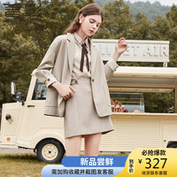 香影 X.YING格子西装外套女2020春秋装新款韩版显瘦网红休闲小西服英伦风