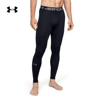 安德玛官方UA HeatGear Armour男子运动紧身裤Under Armour1291326 黑色001 L