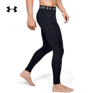 安德玛官方UA HeatGear Armour男子运动紧身裤Under Armour1291326 黑色001 L