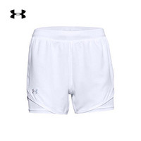 安德玛官方UA Fly By 2.0女子2合1运动短裤Under Armour1356200 白色100 XL