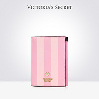 维多利亚的秘密粉色条纹卡包钱包钱夹便携收纳可爱小巧女