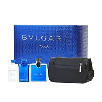 BVLGARI 宝格丽 蓝茶宝蓝男士香水礼盒套装 (淡香水EDT100ml+须后膏75ml+沐浴露75ml+化妆包)