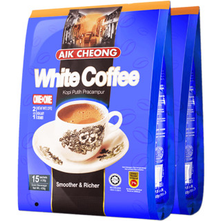 马来西亚进口益昌二合一无蔗糖白咖啡粉 速溶咖啡2袋装30杯