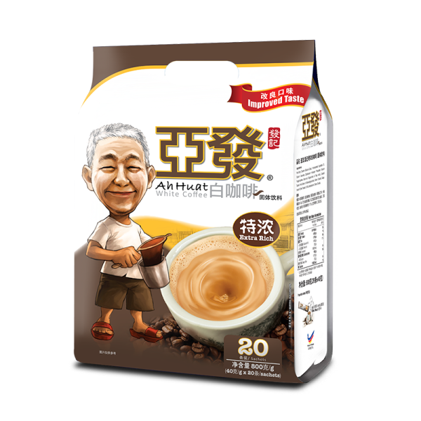 ahhuat 亚发 3合1特浓白咖啡 40g*20条