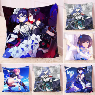 商品布洛妮娅彼岸双生丽塔 崩坏3周边抱枕方形枕头手游动漫画坐靠垫