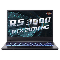 神舟战神A7000 锐龙台式R5-3600 RTX2070 15.6英寸144Hz电竞屏游戏本笔记本电脑