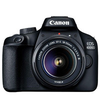 PLUS会员：Canon 佳能 EOS 4000D APS-C画幅 单反相机+EF-S 18-55mm f3.5-5.6 III 套机