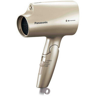 松下Panasonic 纳米负离子滋养保湿 家用电吹风 日版正品 支持220v 香槟金【更轻巧】EH-CNA2B