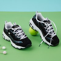 Skechers斯凯奇女鞋亮片复古老爹鞋熊猫鞋11916