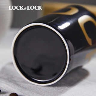 乐扣乐扣（LOCK&LOCK）墨言LOG创意马克杯家用牛奶杯早餐杯情侣杯子麦片杯水杯男女咖啡杯子 墨言LOCK1