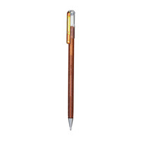 日本派通（Pentel）K110 手帐彩色啫喱笔 高光金属色记号笔贺卡笔绘画水笔 珠光笔 1.0mm 橙色