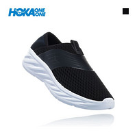 HOKA ONE ONE男奥拉ORA Recovery Shoe厚底透气运动鞋休闲舒缓鞋 黑色/幻影灰 US 10 /280mm