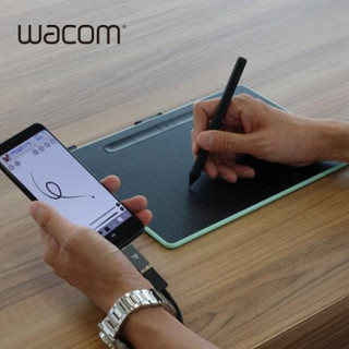 Wacom 和冠 影拓intuos 数位板 绘画板 手绘板 手写板 绘图板 CTL-6100WL M号 蓝牙版 薄荷绿