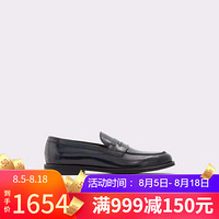 ALDO/奥尔多男鞋套脚商务休闲鞋一脚蹬皮鞋低跟低帮鞋12652916 Black 12