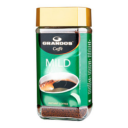 GRANDOS 格兰特速溶咖啡 醇雅柔黑咖啡100g*2瓶 德国原瓶进口咖啡速溶瓶装
