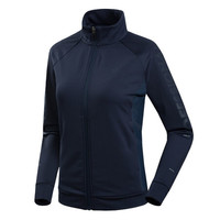 诺诗兰2020春夏户外女士弹力外套 休闲旅行运动立领时尚外衣 GL092412 玄青色 160