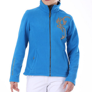 Running river奔流女士户外骑行登山滑雪抓绒衣秋冬保暖外套F4190 粉色332 XXL-44