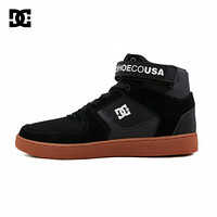 DCSHOES 冬季新款潮流皮革拼接潮流男鞋高帮鞋滑板鞋ADYS400038 黑色 42