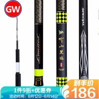 光威(GW)鱼竿竹山黑坑战斗竿罗非竿4H超硬碳素台钓竿28偏19调性鲟鱼竿鱼杆渔具 竹山黑坑3.9米+送竿梢+配重后堵+礼包