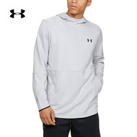 安德玛官方UA MK1 Warm Up男子运动连帽卫衣Under Armour1345264 灰色014 S