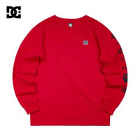 DC SHOES 20春季新款男士印花男士长袖T恤 GDYZT20119 红夹色-RRH0 S
