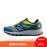 萨洛蒙（Salomon）男款户外轻便运动舒适透气越野跑鞋 TRAILSTER 2 M 409627 青石蓝 UK7.5 (41 1/3)