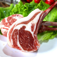 当顿庄园 原切法式羊排4片 烧烤食材生鲜内蒙古羔羊单骨肋排 新鲜谷饲羊肉烤箱适配400g 法式羊排400g（4片装）