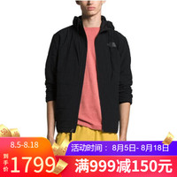 The North Face北面男款外套拉链连帽运动休闲服NF0A3YRY TNF BLACK XS