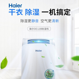 海尔（haier）除湿机DE12B  循环除湿 立体除湿 环保材料 空气干燥机