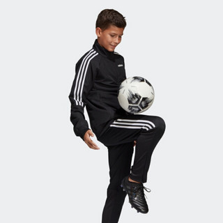 阿迪达斯官方 adidas SERE19 PRE JKTY 大童足球梭织夹克DY3139 黑/白 140CM