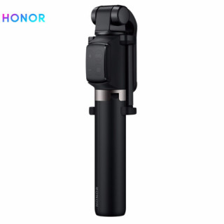华为 HUAWEI荣耀 三脚架自拍杆 Pro 经典黑 360°自由旋转  智能蓝牙控制 小巧设计 阳极氧化铝合金拉杆 稳固耐用 黑色