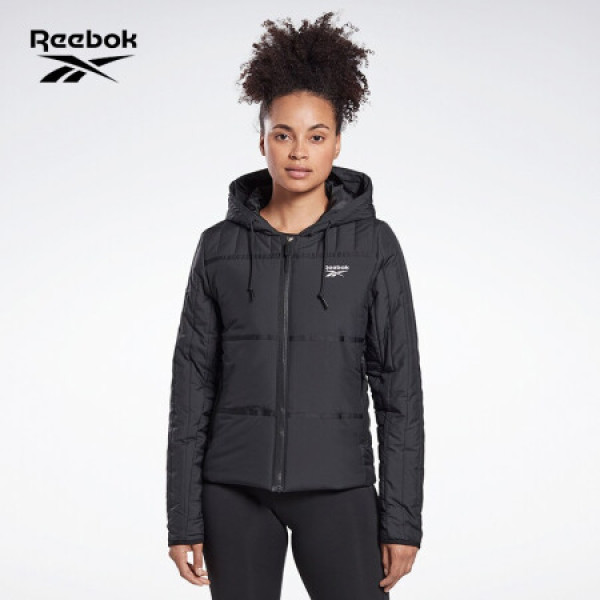 商品reebok锐步 运动健身ow c pad jkt女子轻薄运动棉服 ft0652_黑色