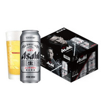 Asahi 朝日啤酒 超爽生啤酒500ml*12罐*1整箱黄啤辛口包装随机发货