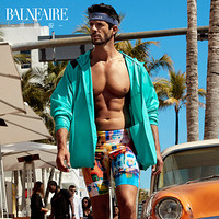 范德安(BALNEAIRE) 运动男士泳裤泳衣 速干防晒五分平角大码游泳裤 沙滩裤 图片花色 XL