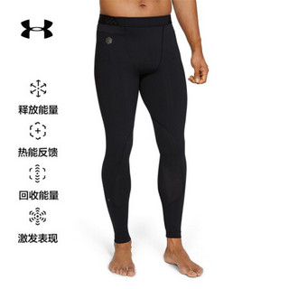 安德玛官方UA RUSH男子运动紧身裤Under Armour1327648 黑色001 S