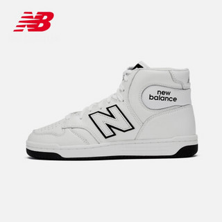 New Balance NB官方2020新款中性款480 MID系列BB480HD休闲鞋保暖鞋高帮鞋 白色 45