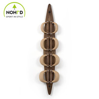 健身器材家用练臂力摇摆甩哑铃女男士瘦臂NOHrD-SwingBoard甩铃板 胡桃木原木色/真皮米黄色 2/4/6/8kg1套