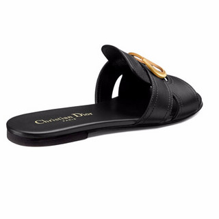 Dior 迪奥 30 MONTAIGNE系列 女士拖鞋 KCQ266VEA_S900 黑色 37