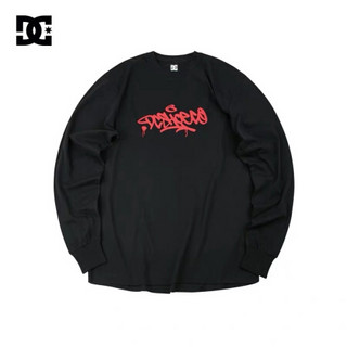 DCSHOES SKETCH LS M TEE 19冬新款男士长袖t恤 5425J929-BLK 黑夹色-BLK S