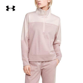 安德玛官方UA Recover女子训练运动卫衣Under Armour1351898 粉色667 XL