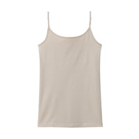 無印良品 MUJI 無印良品 女式 弹力天竺编织 吊带衫 淡黄色 XXL