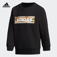 阿迪达斯官网 adidas LB SPACER CREW小童装训练套头卫衣 DY9230 黑 140CM