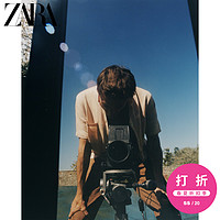 ZARA【打折】 男装 棉麻混纺口袋短袖衬衫 00693441622