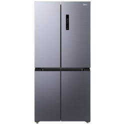 Midea 美的 BCD-450WTPM(E) 风冷十字对开门冰箱 450L 银色