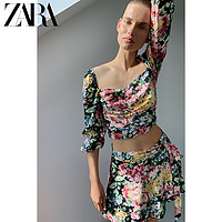 ZARA 新款 女装 花卉印花短衫 02183243800