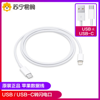 Apple 苹果 USB/USB-C转闪电Lighting口手机充电线1米 USB转闪电（1米））