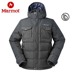 Marmot 土拨鼠 marmot土拨鼠秋冬新款男士保暖拒水700蓬带帽保暖羽绒服V73870