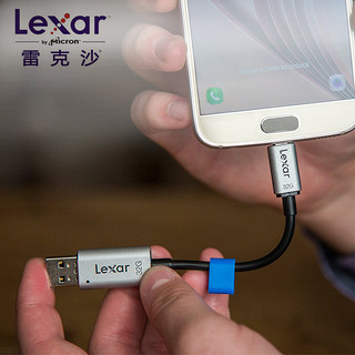 Lexar雷克沙C20m 64G手机U盘 安卓OTG 128G电脑两用U盘高速USB3.1