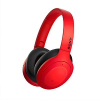 SONY 索尼 WH-H910N 耳罩式头戴式无线蓝牙降噪耳机 红色