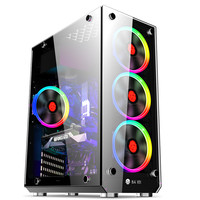 玩嘉WJCOOLMAN 魔镜 ATX机箱 半侧透 黑色